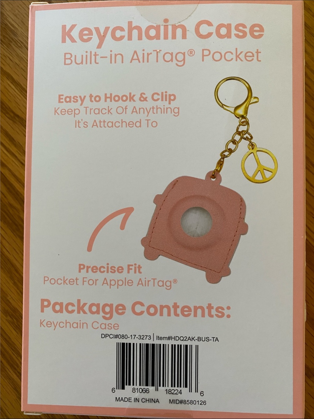 Keychain Case w/ Built-in AirTag Pocket Sunflower, Bus, Cowboy Boot Choose One - Picture 4 of 8